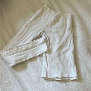 Brandy Melville White Long Sleeve Top